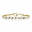 14K Yellow Gold Tennis Bracelet