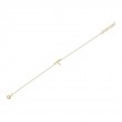 0.03Ct 14K Yellow Gold Diamond Dragonfly Matte Bracelet