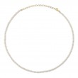 A 14K Yellow Gold, Cultured Pearl Necklace