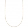 14K Yellow Gold Cultured Pearl Tennis Necklace