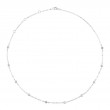 14K White Gold Diamonds By The Yard Necklace
