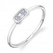 A 14K White Gold Ring Set
