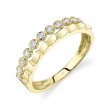 A 14K Yellow Gold Ring Bezel Set