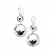 IPPOLITA Medium Hammered Snowman Earrings in Sterling Silver