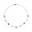 IPPOLITA Short Mixed-Cut Station Necklace In Sterling Silver 16-18