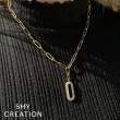 0.92Ct 14K Yellow Gold Diamond Paper Clip Link Necklace