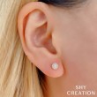 0.24Ct 14K Yellow Gold Diamond Stud Earring