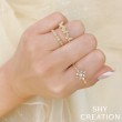 0.15Ct 14K Yellow Gold Diamond Butterfly Ring