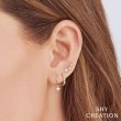 0.06Ct 14K Yellow Gold Diamond Star Stud Earring