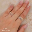 0.50Ct 14K Yellow Gold Diamond Ribbed Bridge Ring