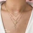 A 14K White Gold Diamond Infinity Necklace