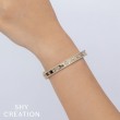 0.97Ct 14K Yellow Gold Diamond Bangle