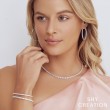 4.39Ct 14K White Gold Diamond Tennis Necklace
