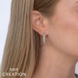 1.06Ct 14K Yellow Gold Diamond Hoop Earring
