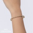 0.44Ct 14K Yellow Gold Diamond Link Bangle