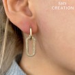 0.71Ct 14K Yellow Gold Diamond Pave Earring
