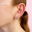 0.92Ct 14K Yellow Gold Diamond Huggie Earring