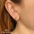 0.28Ct 14K Yellow Gold Diamond Hoop Earring