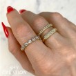A 14K Yellow Gold Diamond Band