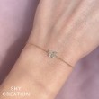 0.08Ct 14K Yellow Gold Diamond Butterfly Bracelet
