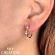 A Pair Of 14K Yellow Gold Diamond And Cultured Pearl Hoop Earrings