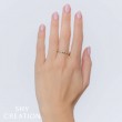 0.06Ct 14K Yellow Gold Diamond Bezel Geo Cut Band