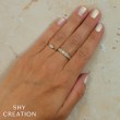 A 14K White Gold Ring Set