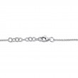 0.04Ct 14K White Gold Diamond Pave Heart Bracelet
