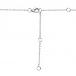 0.20Ct-Ctr(Round) 0.05Ct-Side 14K White Gold Diamond Necklace