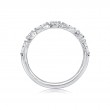 Alternating Round and Marquise Diamond Wedding Band