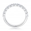 Single Shared Prong Diamond Wedding Band