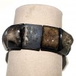 Black, White, Brown Agate Bracelet