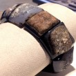 Black, White, Brown Agate Bracelet