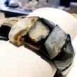 Brown, Black and White Agate Bracelet