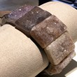 Purple, White and Brown Agate Bracelet