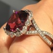 LR4784 - Ladys Rubellite Ring
