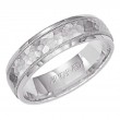 14KW Gents Hammered Wedding Band -6 Mm -Size 10