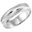 4Kw Gents Engraved Wedding Band -6Mm -Size 10
