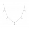 Roberto Coin 18K White Gold Diamonds By The Inch 5 Station Necklace