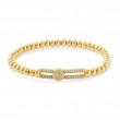 Hulchi Belluni Tresore Stretch Bracelet, 18K Yellow Gold