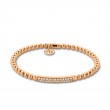 Hulchi Belluni Bead Stretch-Style Bracelet, 18K Rose Gold