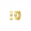 Roberto Coin  Yellow Gold Diamond Love In Verona Earrings