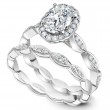 A Noam Carver 18K White Gold Wedding Band With .11Ctw In Full Cut Diamonds. G/H, Si.