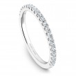 A Noam Carver 18K White Gold Wedding Band With .34Ctw In Full Cut Diamonds. G/H, Si.