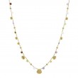 Paradise Mixed Gemstones and Gold Teardrop Necklace