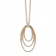 Marrakech Onde Yellow Gold and Diamond Concentric Small Pendant
