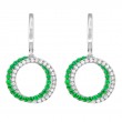 Concentric Circle Dangle Earrings