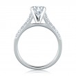 18K White Gold Diamond Semi-Mounting Engagement Ring