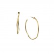 Marco Bicego Jaipur 18K Yellow Gold Link Medium Narrow Hoop Earrings