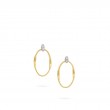 Marco Bicego Marrakech Onde Gold and Diamond Link Stud
